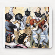 Cat Musicians Mouse Pads