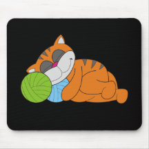 Cat Napping Tshirts and Gifts Mouse Pad