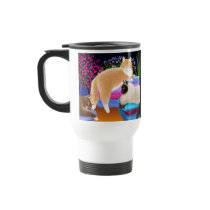 Cat Naps on Fresh Laundry Travel Mug