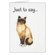 Cat Notecard - Just to say...