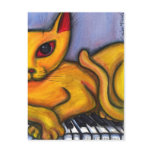 Cat On Piano