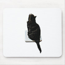 Cat on scales mouse pads