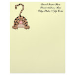 Cat On The Prey Personalized Letterhead