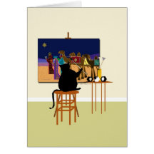 cat Painting Magi Card