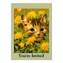 Cat Party Invitation
