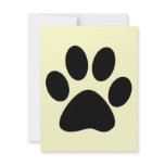 Cat Paw Print Personalized Invitation