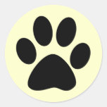 Cat Paw Print Round Sticker