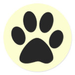 Cat Paw Print Round Sticker