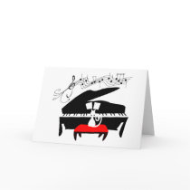 Cat & Piano Cards
