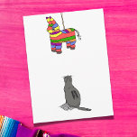 Cat & Pinata - Blank postcards