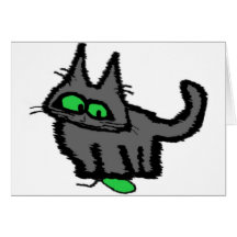 Cat Playing With A Mouse Toy Cards
