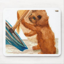 Cat Playing with Mama's Sailboat CricketDiane Art Mousepads