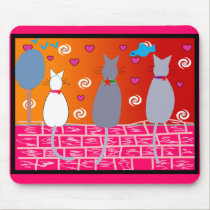 Cat Pop Art Mouse Pad mousepads