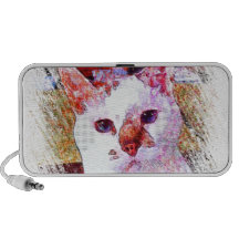 CAT PORTRAIT ANGEL Doodle Speaker