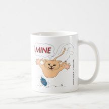 Cat Pouncing on Hanukkah Dradle Coffee Mugs