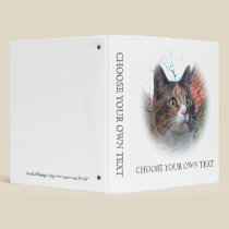 Cat 'Red' with big eyes binders