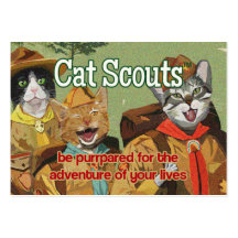 Cat Scouts (TM) membership card Business Card Templates