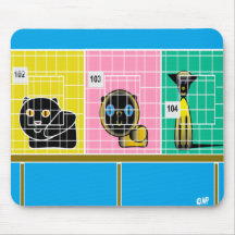 Cat show mousepad musmatta