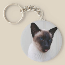 Cat Siamese Portrait keychains