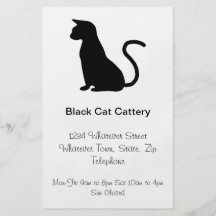 Cat Silhouette Flyers