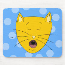 Cat Singing. Mouse Pads