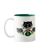 Cat Skull and Bones Mugs