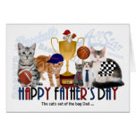 Cat Sports Theme Father's Day Card