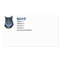 Cat Stare Down Business Card
