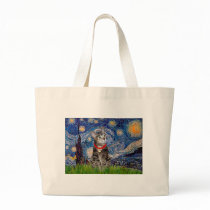 CAT (Tabby2) - Starry Night Canvas Bag