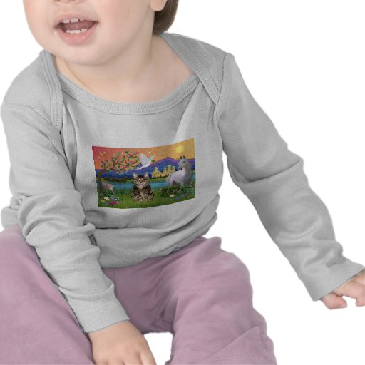 Cat -(Tabby) - Fantasy Land T-shirts