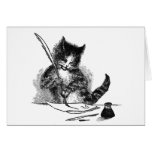 Cat Thinking of You Greeting Card cards