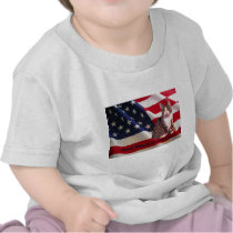 Cat Todler T-Shirt God Bless America