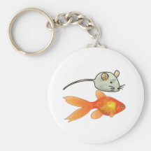 Cat Treats (Mice and Fish) Keychain