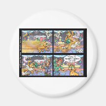 Cat W/ Caffeine Funny Gifts Tees & Collectibles Fridge Magnets