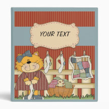 Cat Washing Laundry Household Binder