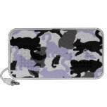 cat winter silhouette travelling speakers