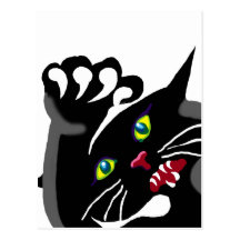 cat with attitude postcards