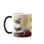 Cat With Flower Coffee Mugs