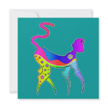CAT with STARS PARTY INVITATION