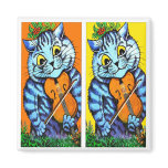 Cat With Violin by Louis Wain