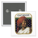 Catador Cigar Advertisement Pinback Button