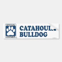 Catahoula Bulldog Blue Bumper Sticker