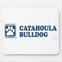 Catahoula Bulldog Blue Mouse Pads