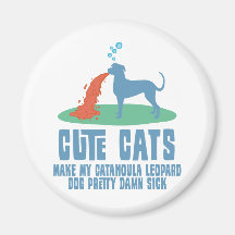 Catahoula Leopard Dog Fridge Magnets