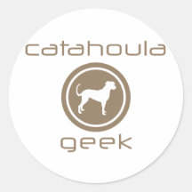 Catahoula Leopard Dog Round Stickers