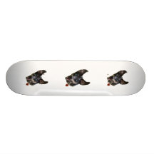 Catahoula Pawprint Dog Heart Skateboard Deck