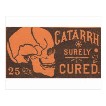 Catarrh Skull postcards