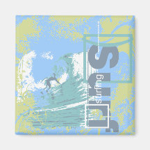 Catch a Wave Surfing T shirts and Gifts Fridge Magnet