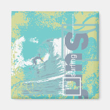 Catch a Wave Surfing Tshirts and Gifts Magnet