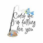 Catch Me Falling For You Fishing Design photo sculptures